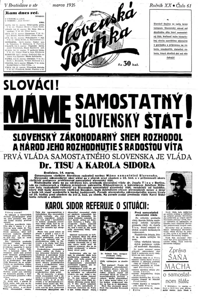Slovenská politika, dobová strana